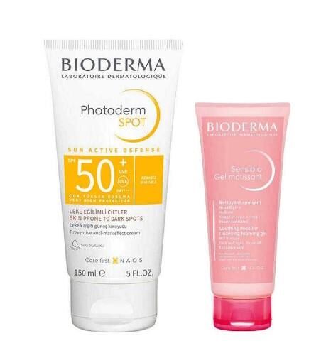 Bioderma Photoderm Spot SPF5+0 150 ml + Sensıbio Foaming Gel 45 ml - Kofre