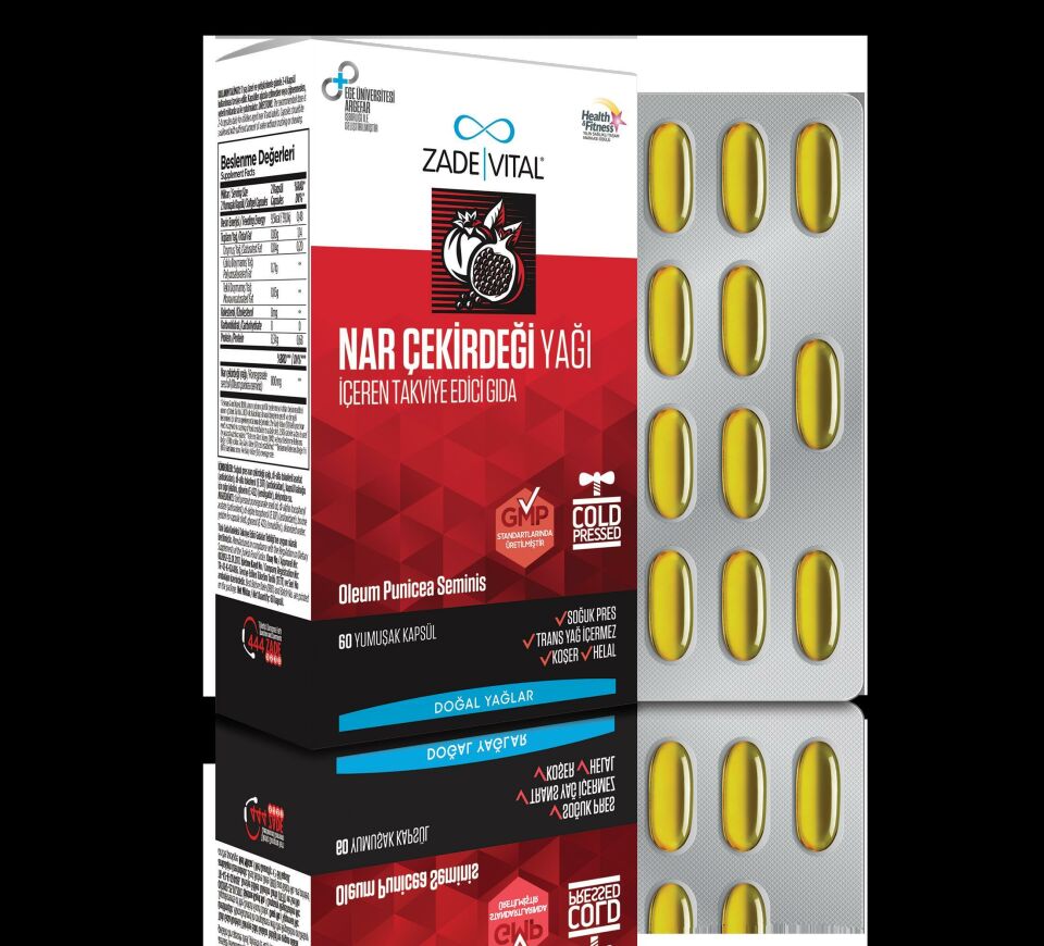 Zade Vital Nar Çekirdeği Yağı 400 mg Blister 60 Kapsül