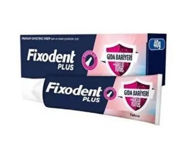 Fixodent Plus Diş Protez Yapıştırıcı Tat İçermez Krem 40 gr