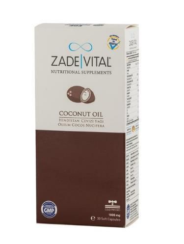 Zade Vital Hindistan Cevizi Yağı 1000 mg 30 Blister Kapsül