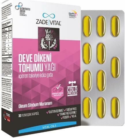 Zade Vital Deve Dikeni Tohumu Yağı 30 Kapsül