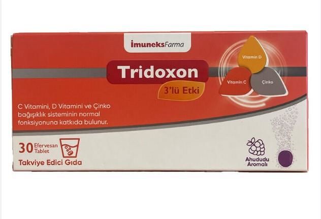 İmuneks Tridoxon 3'lü Etki 30 Efervesan Tablet
