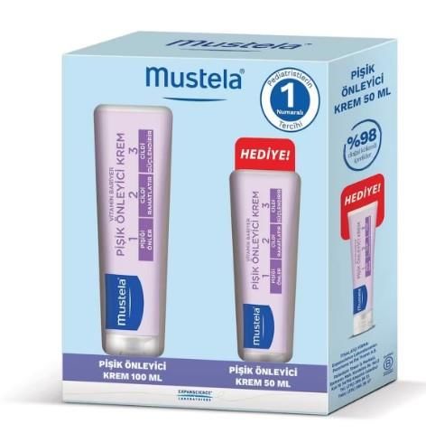 MUSTELA Vitamin Barrier 1-2-3 Pişik Önleyici Krem 100 gr + 50 gr Hediyeli