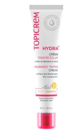 Topicrem Hydra Radiance Tinted Cream SPF50 40 ml - Light