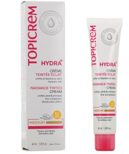 Topicrem Hydra Radiance Tinted Cream SPF50 40 ml - Medium