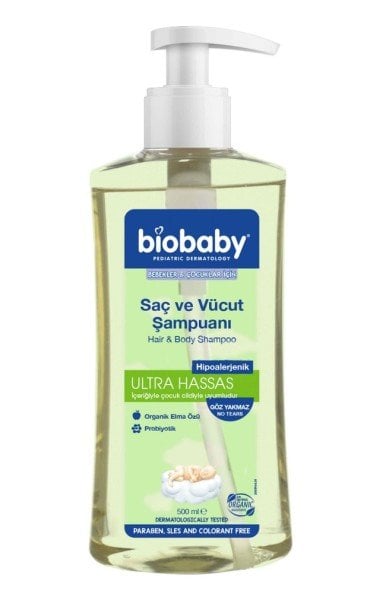 Biobaby Saç ve Vücut Şampuanı 500 ml