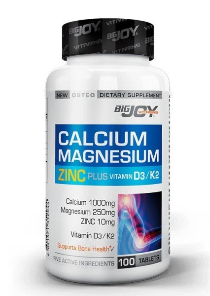 Big Joy Calcium Magnesium Zinc K2 D3 100 Tablet