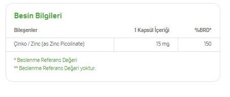 Big Joy Zinc Picolinate 90 Kapsül