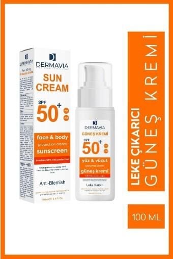 Dermavia Güneş Kremi Lekeli Karşıtı SPF50+ 100 ml