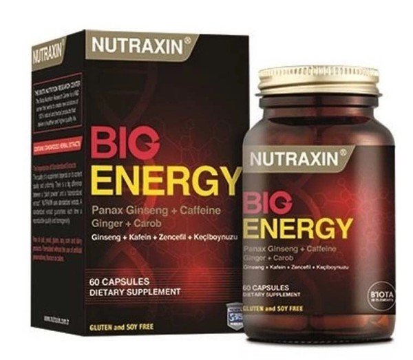 Nutraxin Big Energy Takviye Edici Gıda 60 Tablet