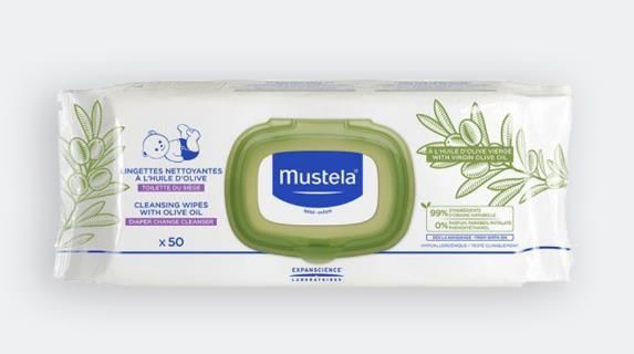 Mustela Zeytiyağlı Alt Temizleme Islak Mendili 50 li