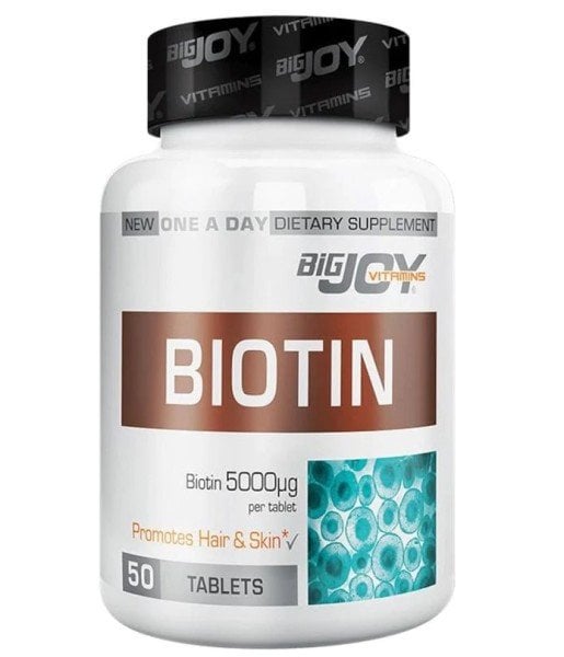 Big Joy Biotin 5000 mcg 50 Tablet