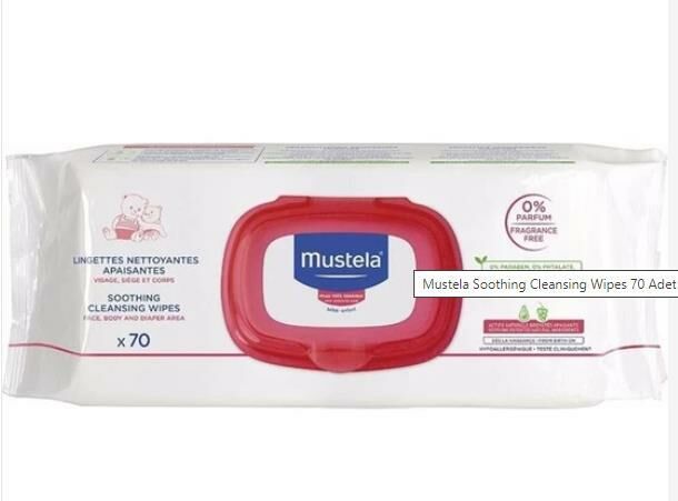 Mustela Soothing Cleansing Wipes 70 Adet  Islak Mendil 70