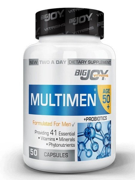 Bigjoy Multimen 50+ Mens Multivitamin 50 Bitkisel Kapsül
