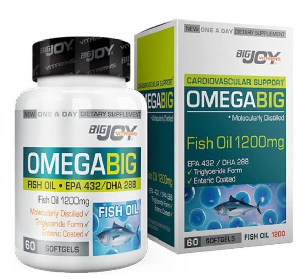 Bigjoy Omegabig Fish Oil 1200 mg 60 Yumuşak Jel Kapsül