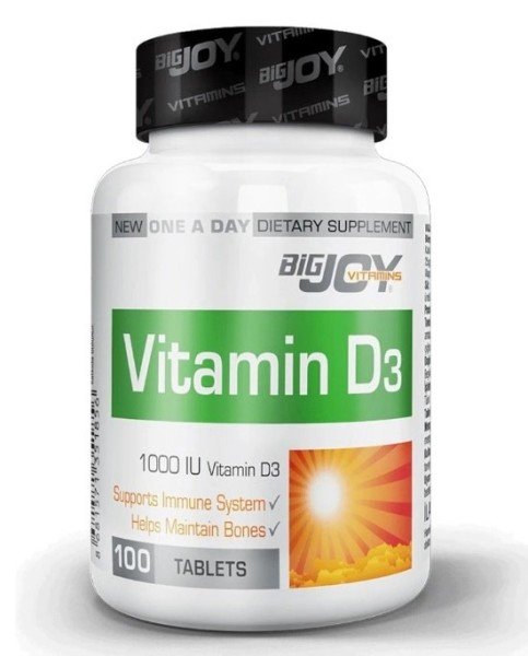 Bigjoy Vitamins Vitamin D3 1000 IU 100 Tablet