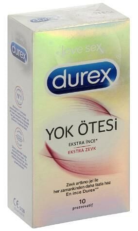 Durex Yok Ötesi Ekstra İnce - Ekstra Zevk 10'lu Prezervatif