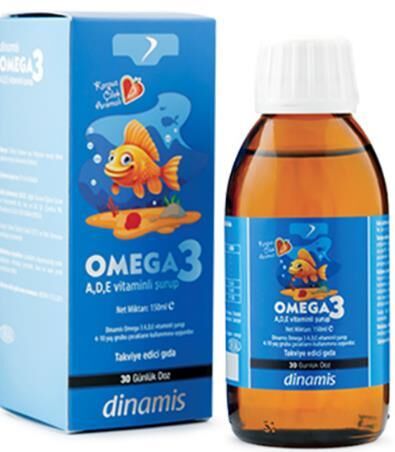 Dinamis Omega 3 A,D,E Vitaminli Şurup 150 ml