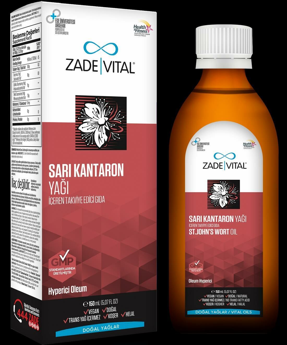 Zade Vital Sarı Kantaron Yağı 150 ml