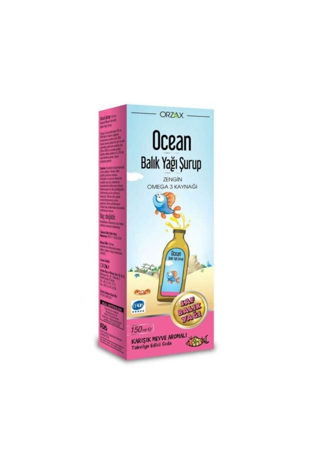 Ocean Fish Oil Tutti Frutti Karışık Meyve Aromalı Şurup 150 ml