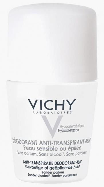 Vichy Deodorant Hassas ve Epilasyon Yapılmış Ciltler için 48 Saat Etkili Roll-On 50 ml