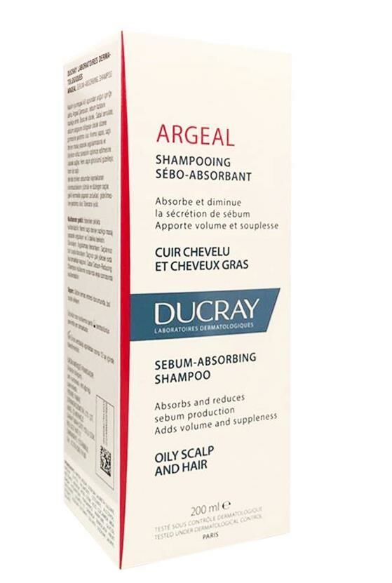 Ducray Argeal Sebum Absorbing Shampoo 200ml