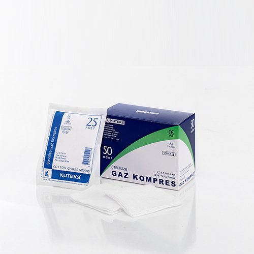 Kuteks Gaz Kompres 7,5 X 7,5 cm 50 Adet