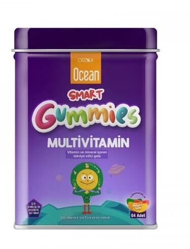 Ocean Smart Gumies Multivitamin Meyve Sulu Jel 64 Adet