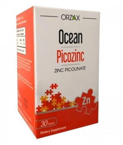 Orzax Ocean Picozinc Takviye Edici Gıda 30 Kapsül
