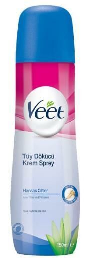 Veet Tüy Dökücü Krem Sprey Hassas Ciltler İçin 150 ml