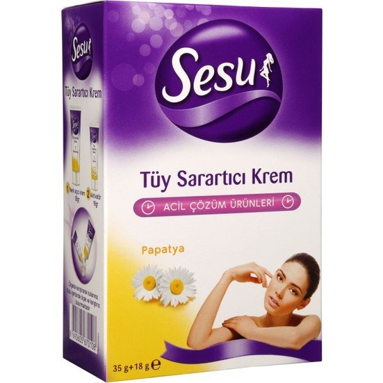 Sesu Tüy Sarartıcı Krem 35+18 gr