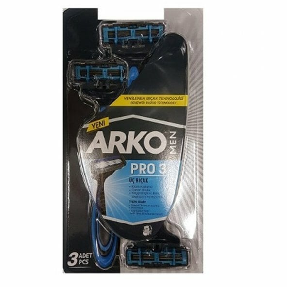 Arko Men Tıraş Bıçağı T3 3'lü