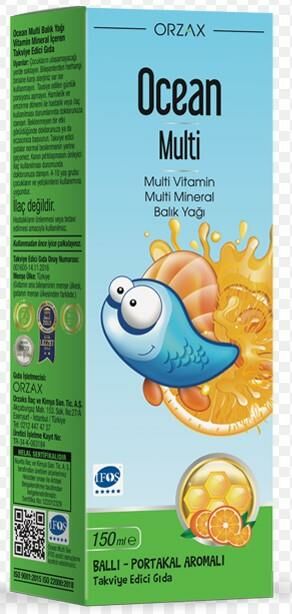 Ocean Multi Şurup (Ballı Portakal Konsantreli) 150 ml