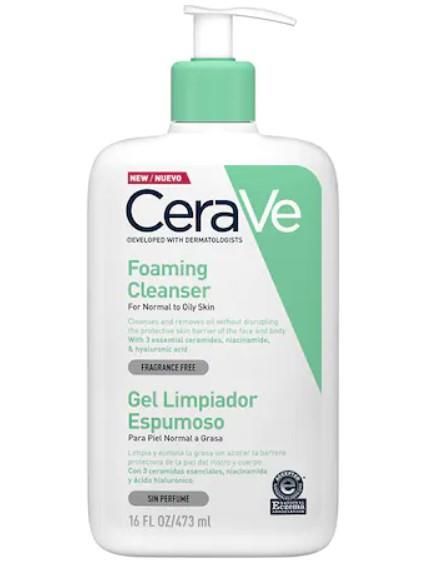 Cerave Foaming Cleanser Normal & Yağlıya Dönük Ciltler İçin 473 ml