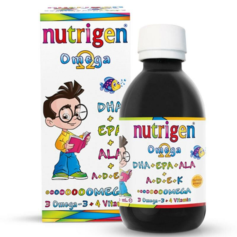 Nutrigen Omega 3 Balık Yağı Şurubu Portakal Aromalı 200 ml - Okul Seti Hediyeli