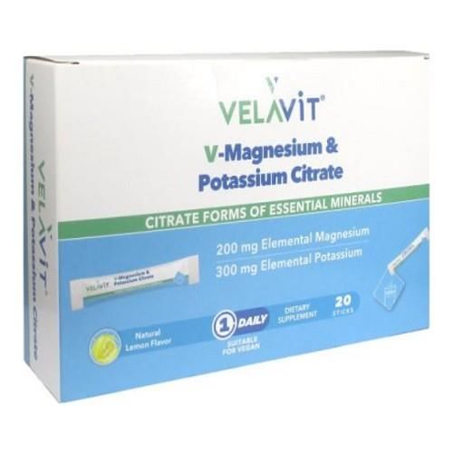 Velavit V-Magnesium & Potassium Citrate 20 Saşe