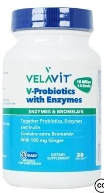 Velavit V-Probiotics With Enzymes 30 Tablet