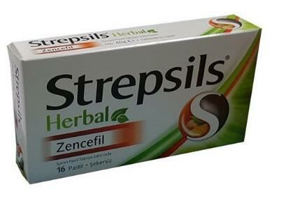Strepsils Herbal Zencefil 16 Pastil