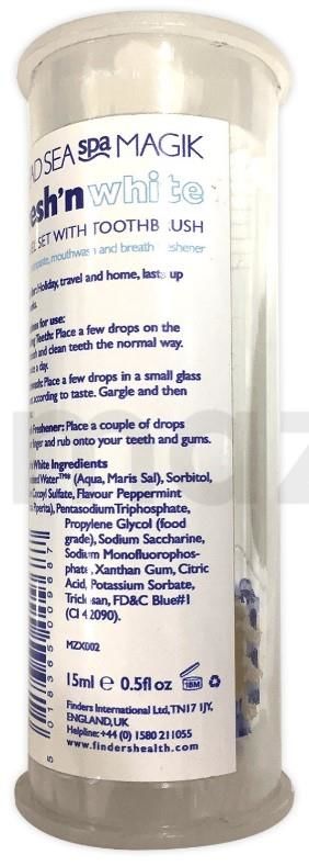 Dead Sea Spa Magik Fresh'n White Boxed Travel Size Fırçalı