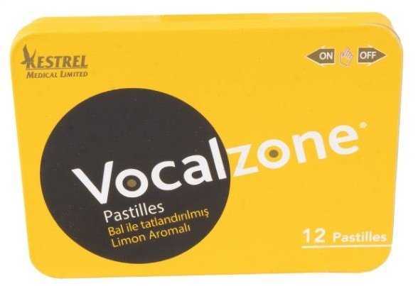 Vocalzone Bal Limon Pastil 12 Adet