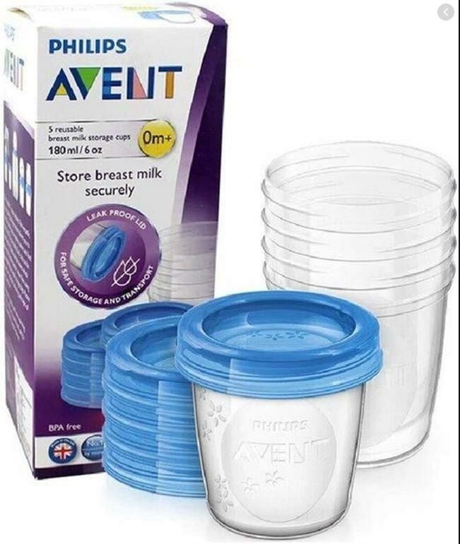 Philips Avent SCF619/05 Via Süt Saklama Kapları 5 x 180 ml