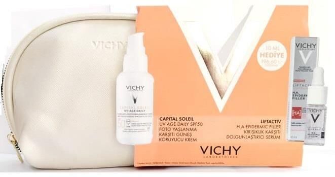 Vichy Capital Soleil UV Age Daily SPF50+ 40 ml - Hediyeli Kofre Paketi