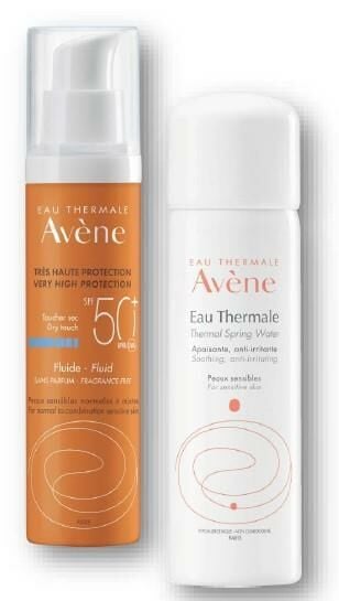 Avene Fluide Spf 50 Güneş Kremi 50 ml+Avene Termal Su 50 ml