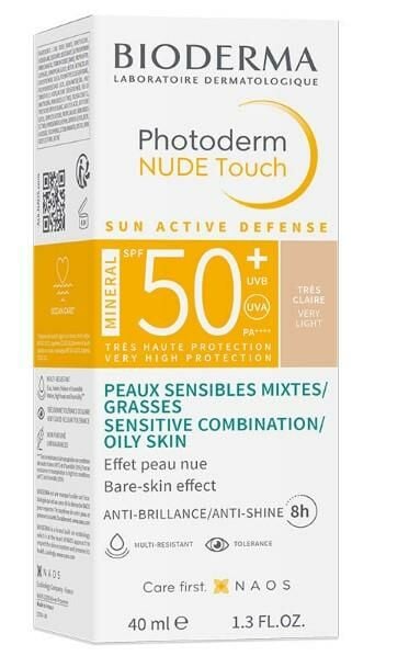 Bioderma Photoderm Nude Touch Very Light SPF50+ 40 ml