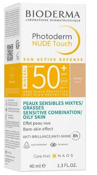 Bioderma Photoderm Nude Touch Light SPF50+ 40 ml