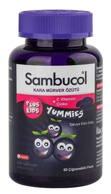 Sambucol Plus Kids Yummies 60 Çiğneme Tableti