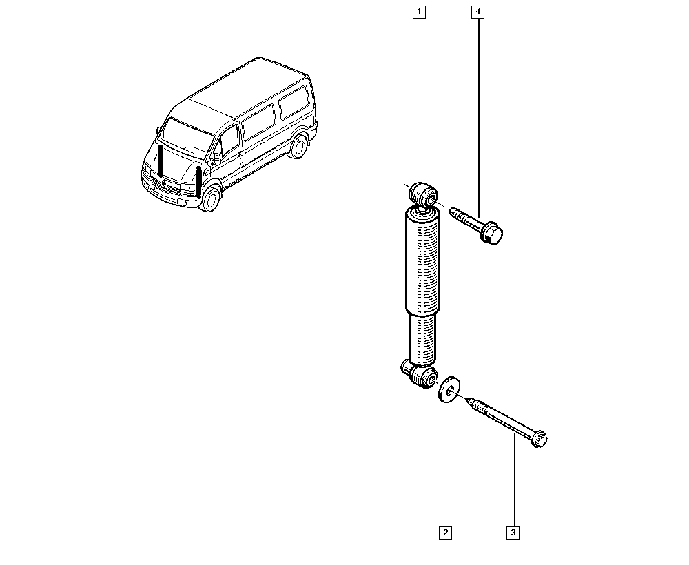 Ön Amortisör Renault Master