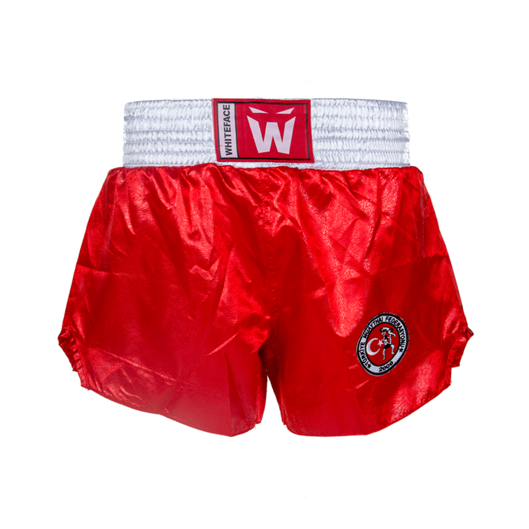 Whiteface Muay Thai Şortu Kırmızı