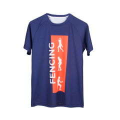 Eskrimci - Mor Baskılı T-Shirt
