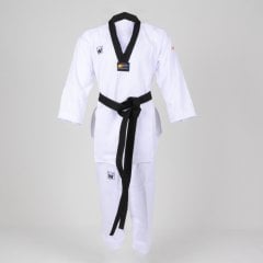 Whiteface Taekwondo Elbisesi Siyah Yaka